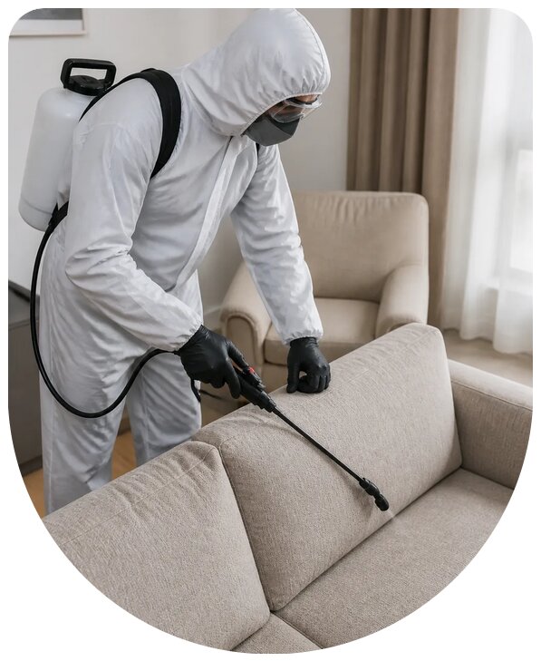 Профессиональная дезинсекция мебели от насекомых в Выборге